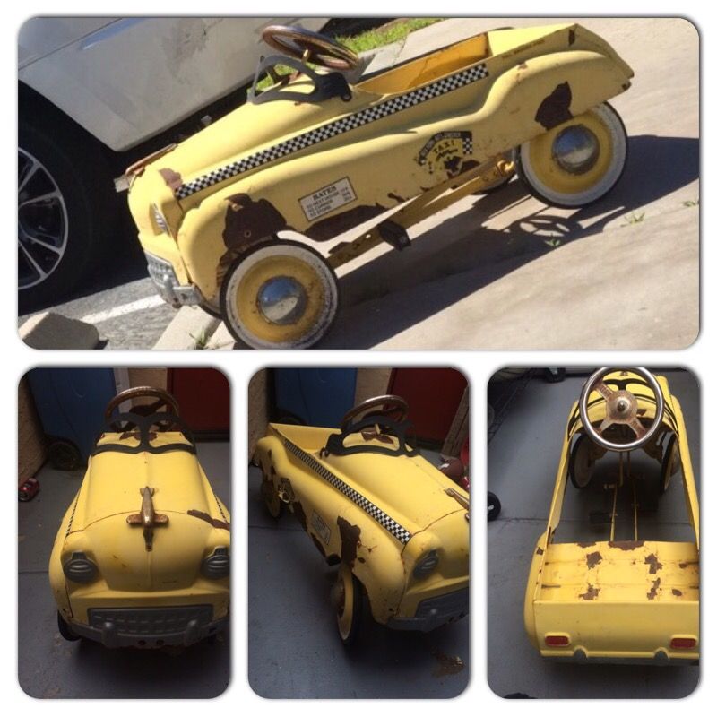 Burns Novelty And Toy Taxi Pedal Car