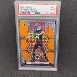 2022 Mosaic Desmond Ridder Reactive Orange #271 Mint PSA9 