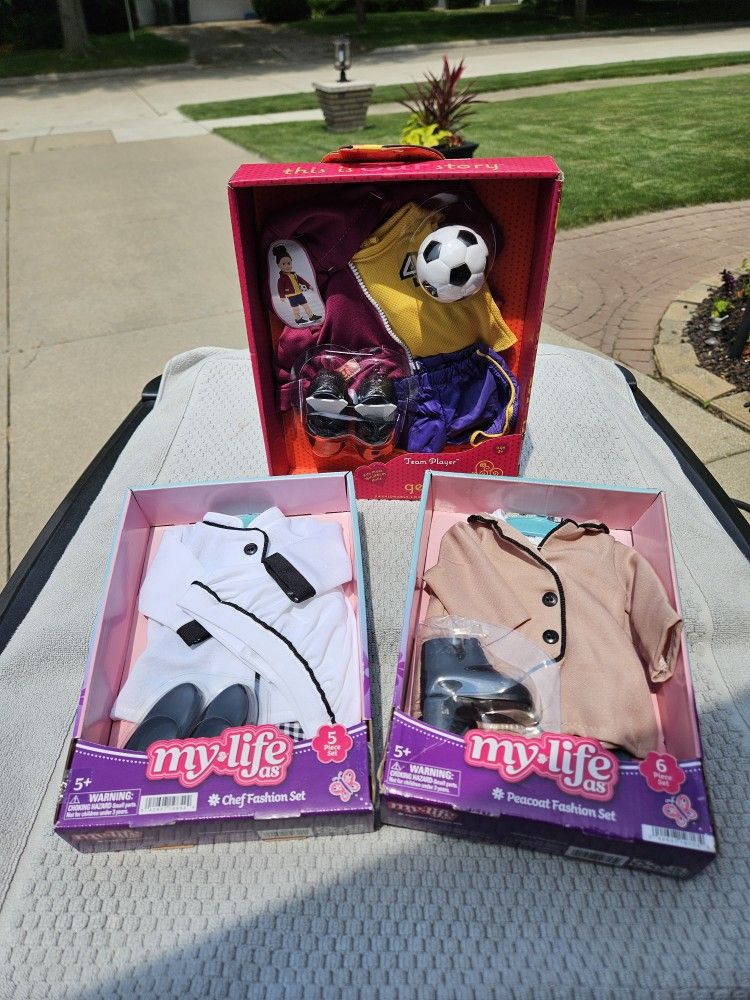 18 Inch Doll New Outfits. Each