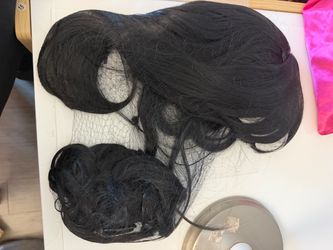 #54 Short black wig with clip