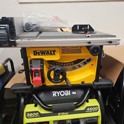 DEWALT 15 Amp Corded 8-1/4 in. Compact Jobsite Tablesaw with Compact Table Saw