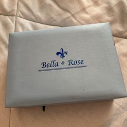 Bella & Rose Silver Watch And Necklace 