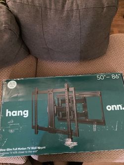 Onn ultra -slim full motion tv wall mount 50”-86”