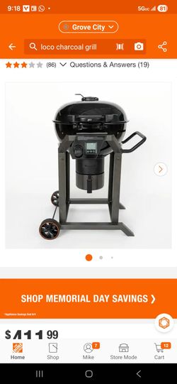 Loco Smart charcoal grill