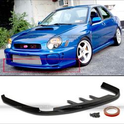 02-03 Subaru WRX bugeye front lip brand new in package aero splitter black 