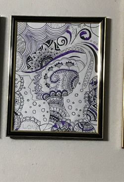 Woman face mandala art