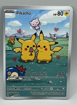 Non TCG Pokemon Pikachu Fan Art Card