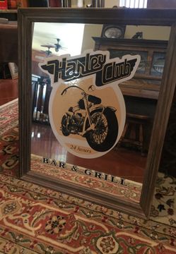 Harley Davidson Handmade Bar Mirror