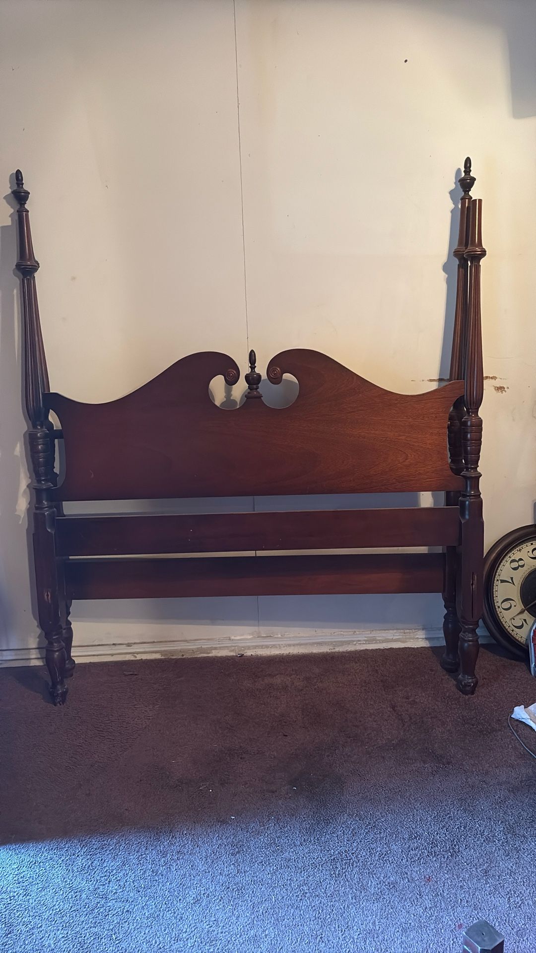 Antique Twin Headboard And Footboard