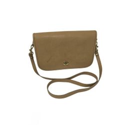 Vintage Hunt Club Shoulder Bag Retro Rustic Strap Removable Tan Purse Leather 