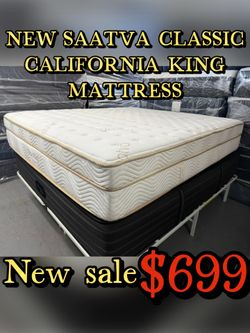 NEW SAATVA CLASSIC CALIFORNIA KING MATTRESS