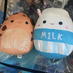 Milk And Cookies Squishmallow Pair 