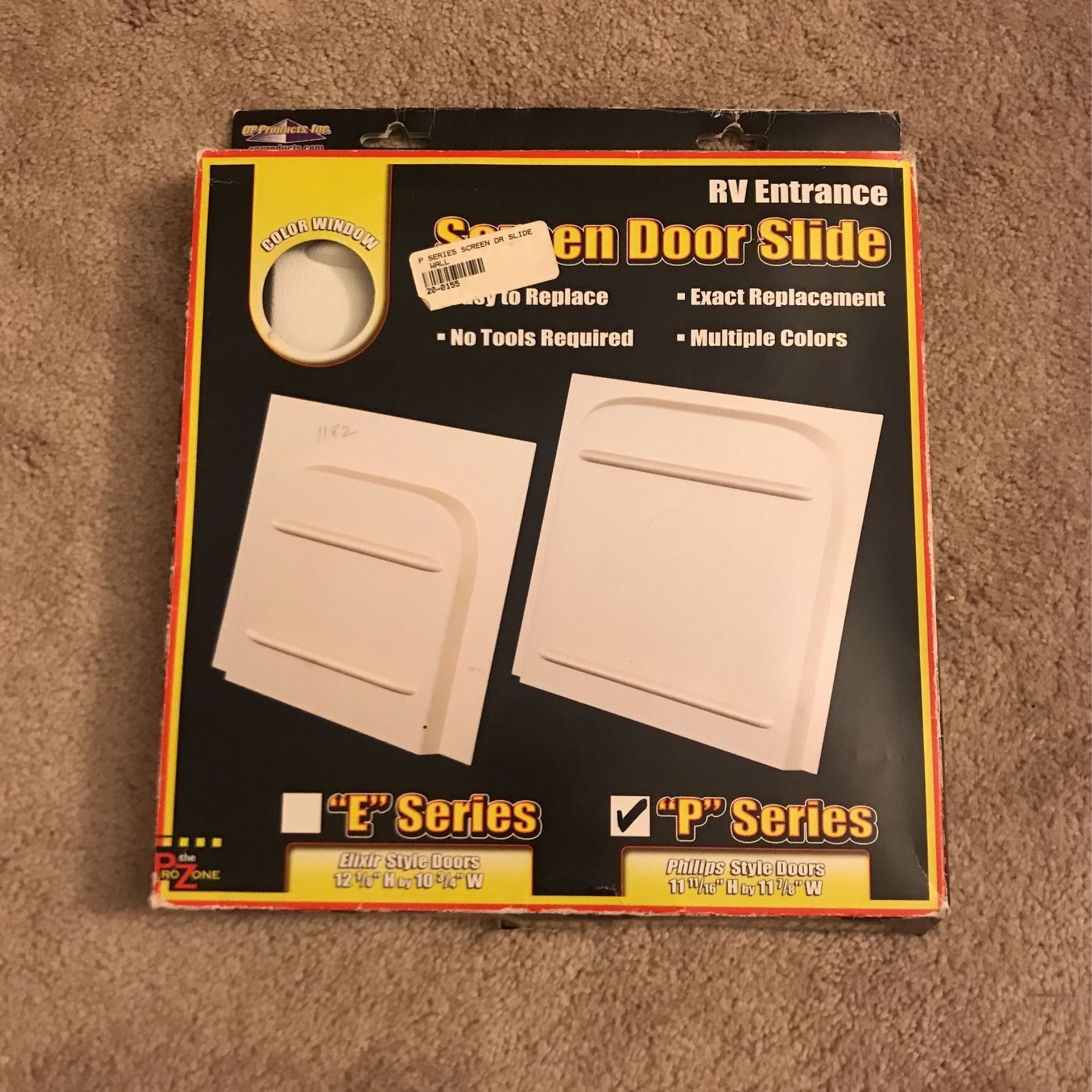 RV Entrance Screen Door Slide