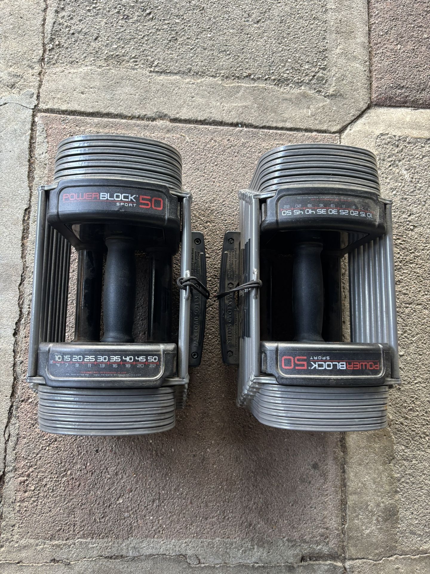 Powerblocks Sport 50 Adjustable Dumbbells 10lbs-50lbs