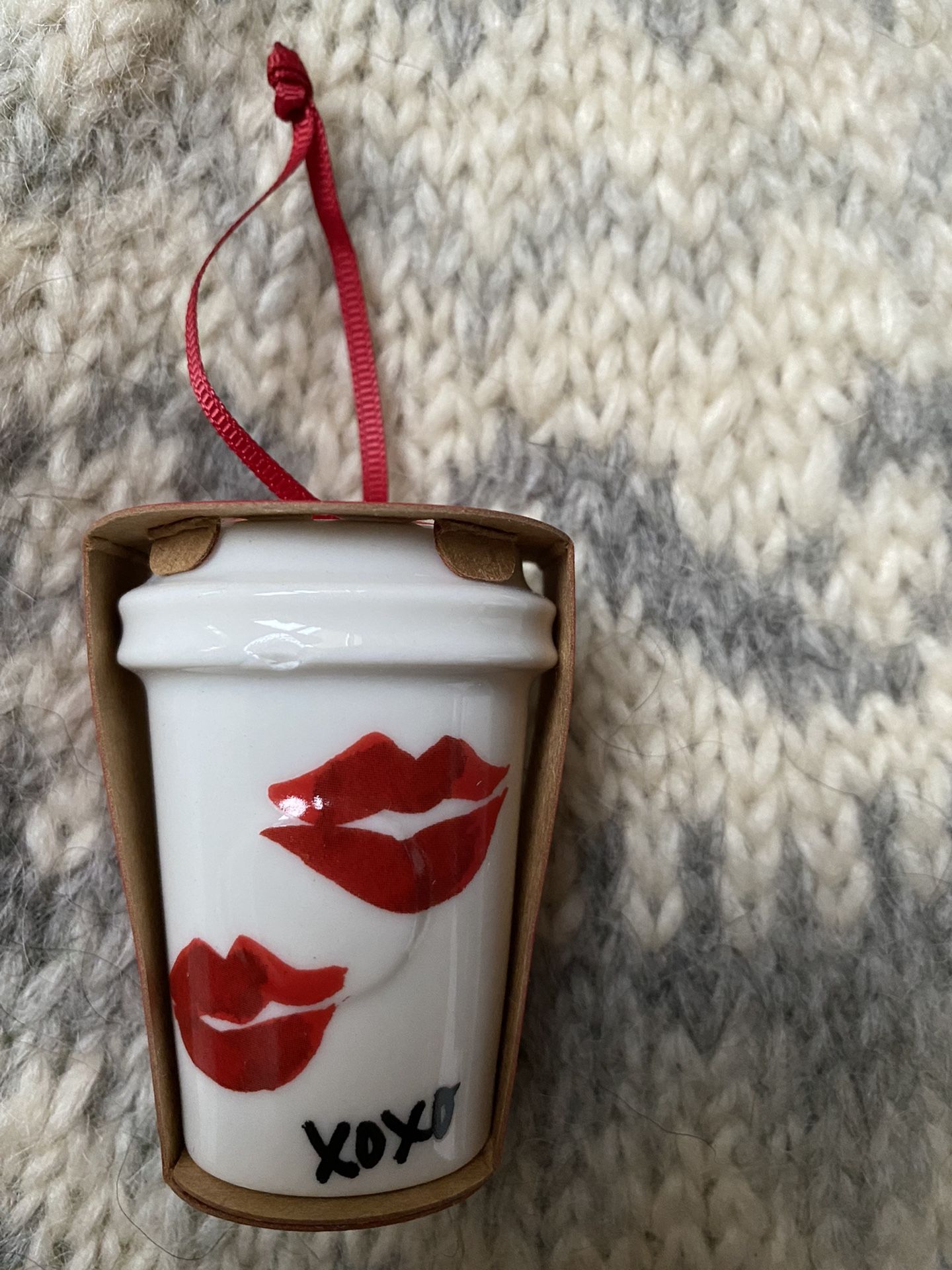 Starbucks Tumbler Ornament—see pic for small chip