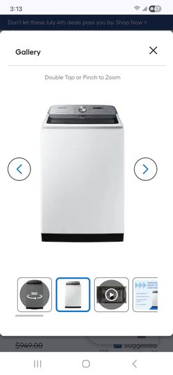 Samsung Super Speed Wash High Efficiency Impeller Extra Large ( 5.2-cu ft ) Top-Load Washer ( White )