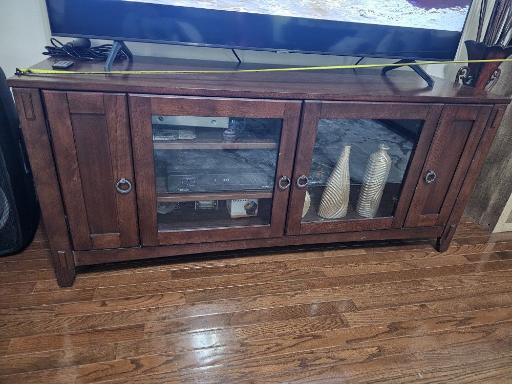 Real Wood Heavy Duty TV Console