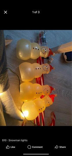 Christmas Lights Snowman