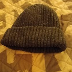 vintage dark grey hat 