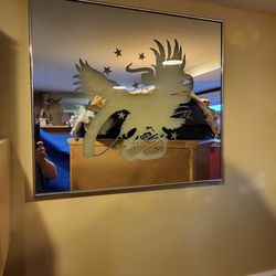 Harley Davidson Mirror With Eagle And Shield