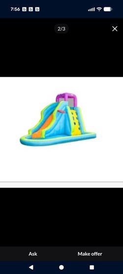 Little tikes  10x 6 inflatable water slide and playgroud