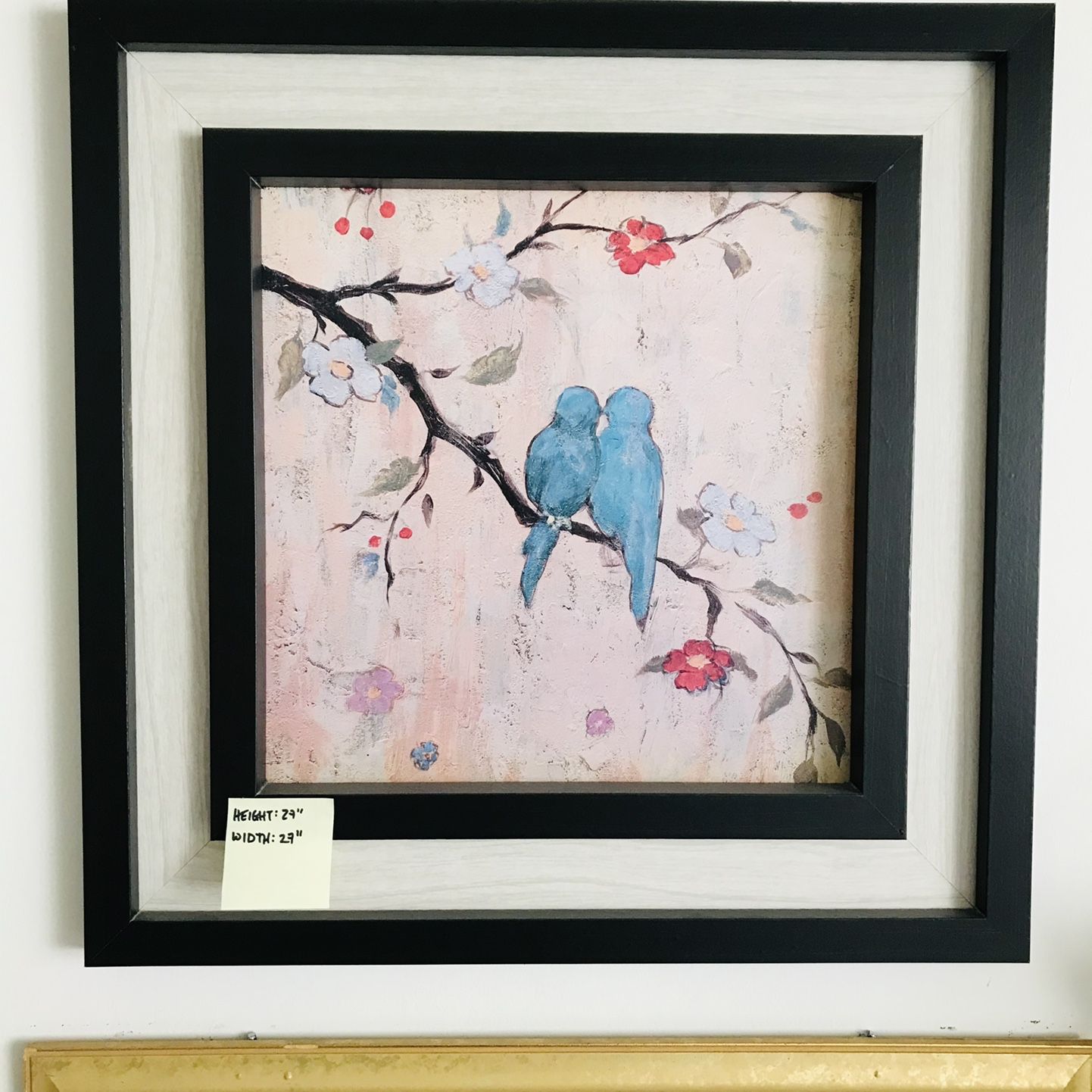 Framed Lovebirds.