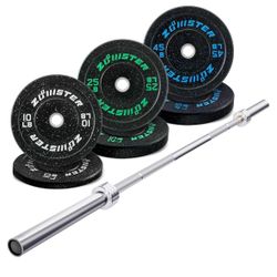 cap Squat Rack And Bumper Plates /bar