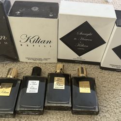 lot of kilian fragrances