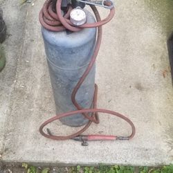 Plumbers Acetylene  Torch And Bottle