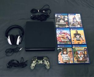 Sony PlayStation 4 ps4 slim Console & 6 games bundle lot adult owned in VERY GOOD condition Fully functional Please read Description check out Photos