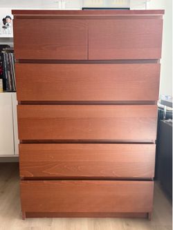 Ikea Malm Dresser and Night Stand (Brown)