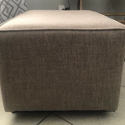Home Decor Light Brown / Tan Ottoman 24”L X 19.5” W X 16”H