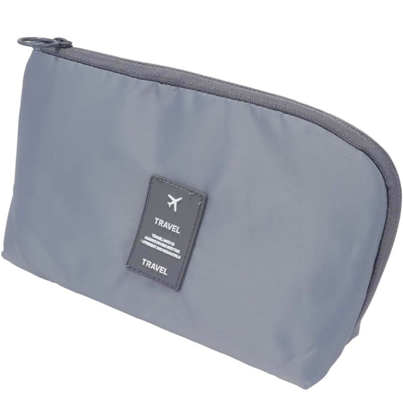 Gray Electronics & Cord Organizer Waterproof Portable Storage Pouch/ Travel Case