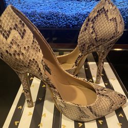 Steve Madden Snake Heels Sz 5.5