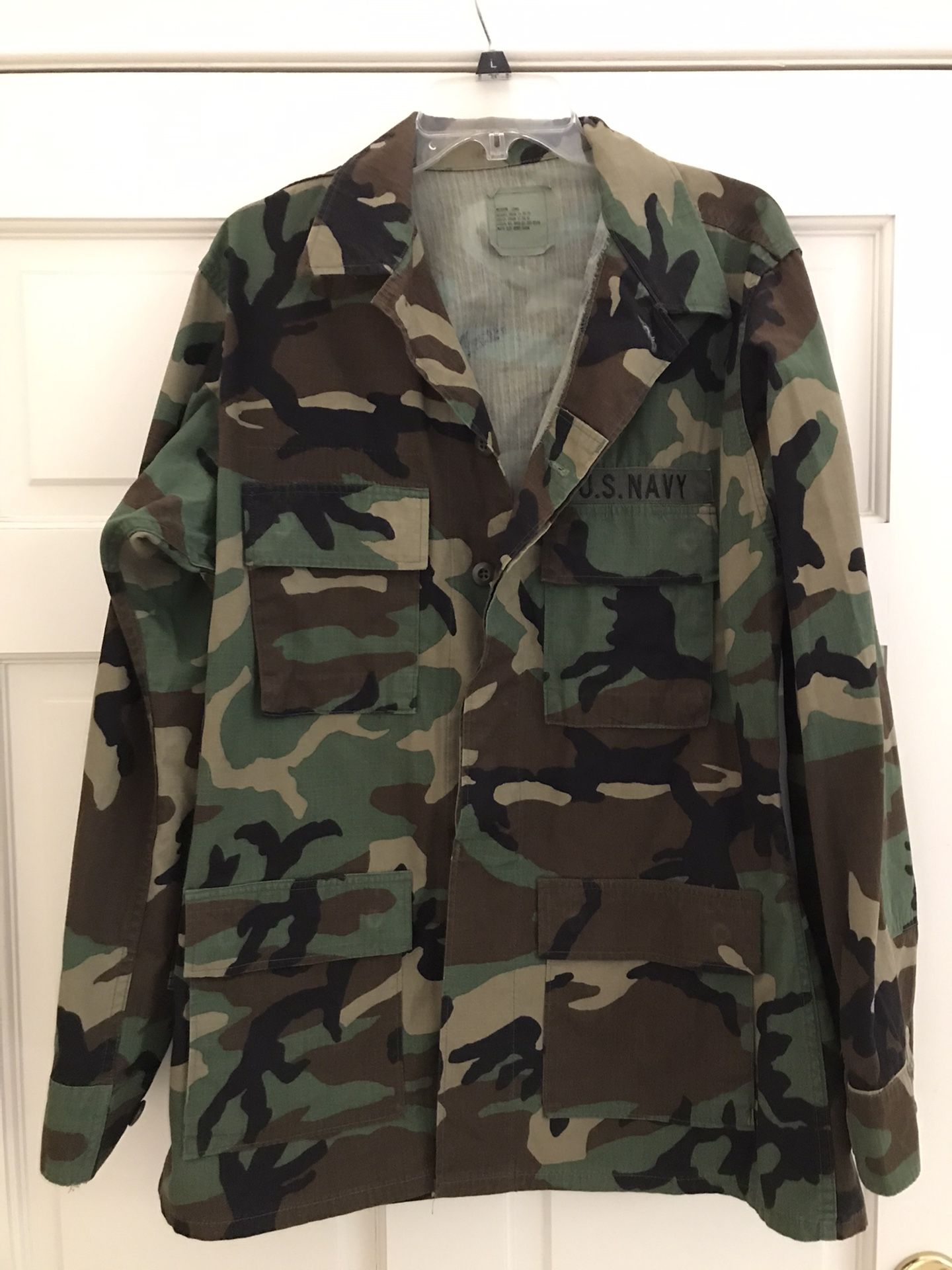 US Military Camouflage Coat/jacket/shirt - medium long