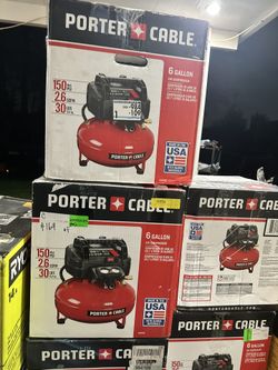 Porter-Cable 6 Gal. 150 PSI Portable Electric Pancake Air Compressor