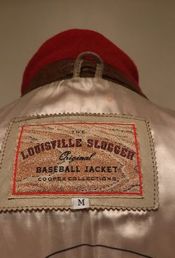 Vintage 80s Louisville Slugger Baseball Jacket Size Large Made In USA