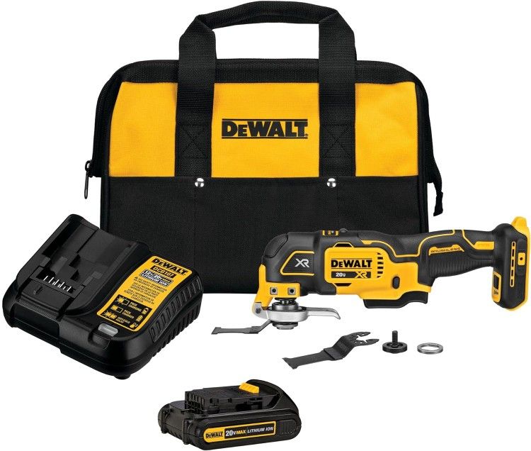 DeWalt 20V Max XR Brushless 3-Speed Cordless Oscillating Multi-Tool Kit DCS356C1