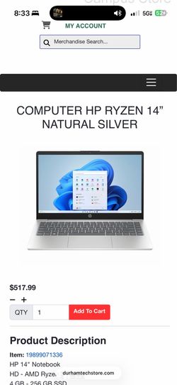 Hp 14 inch laptop