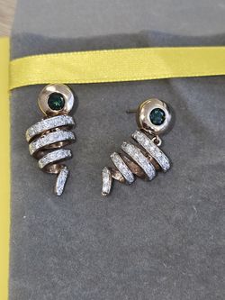 🎁 925 Gold Plated Dimond Earrings 🎁