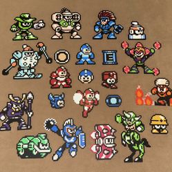Megaman 6 NES Perler Beads - 8-Bit Pixel Art