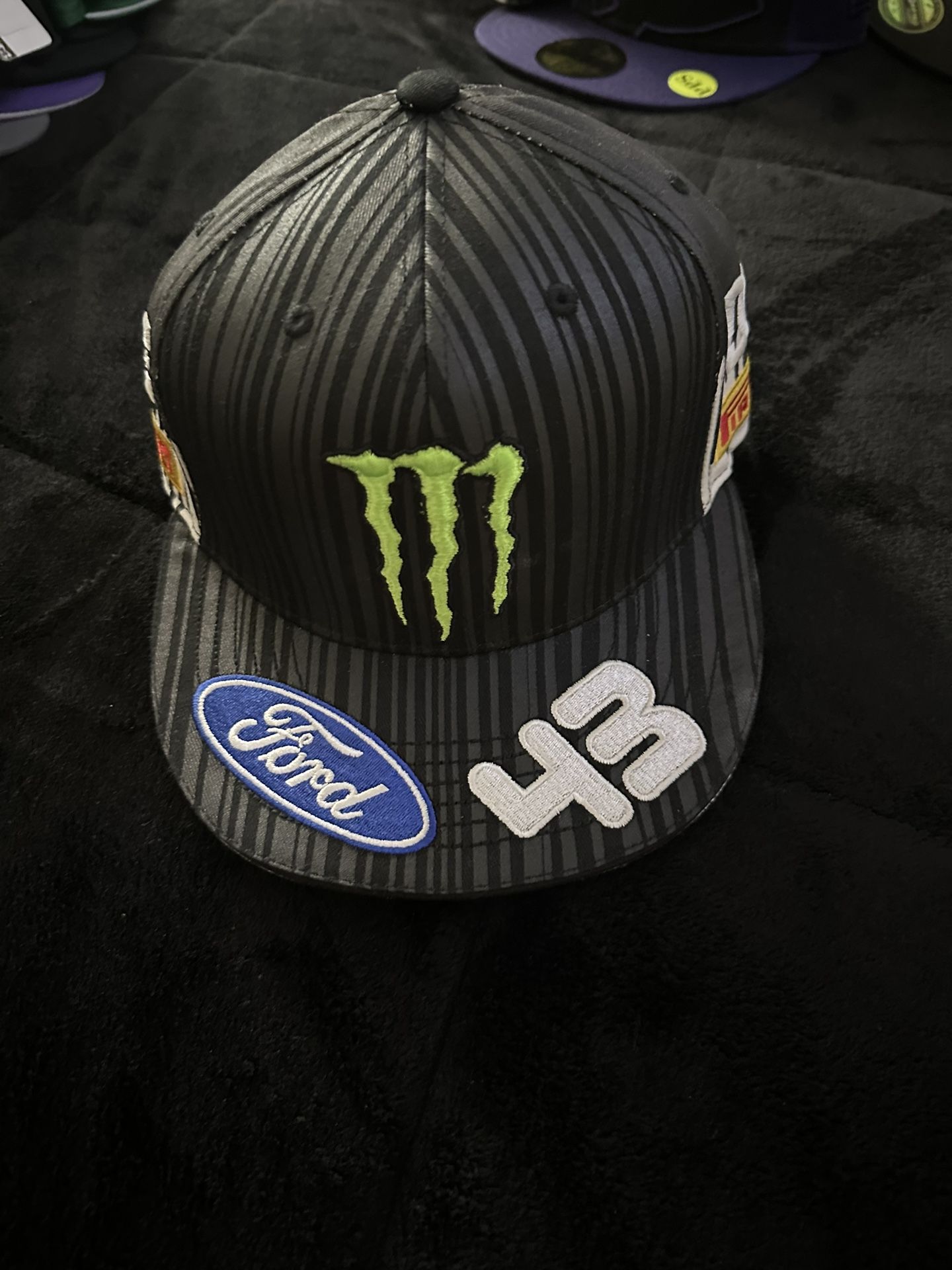 DC Shoes Ken Block #43 Monster Ford Pirelli Hat Black S/M Ball Cap Racing