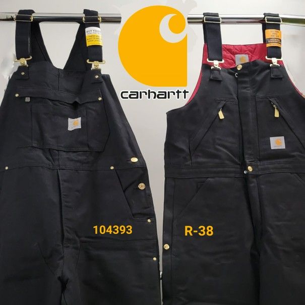 New CARHARTT Duck Canvas Insulated Bib Overalls: Multiple Sizes Available *See Description 