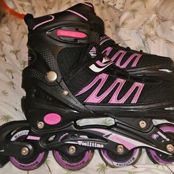 Woolitime Adjustable Inline Skates With Lightup Wheels 