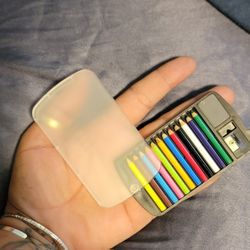 12 Mini Color Pencil Set Small Tiny Pocket Art 