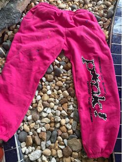 Pink sp5der pants