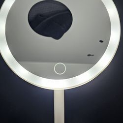 White LED Bathroom Vanity Makeup Mirror