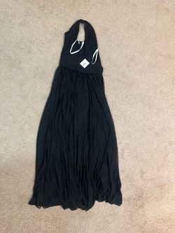 David’s Bridal DB Studio Black One-Shoulder Maxi Dress – Size 12 – NWT