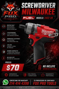 Screwdriver Milwaukee M12 ( Tool Only)