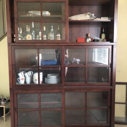 Large Wood Cabinet 